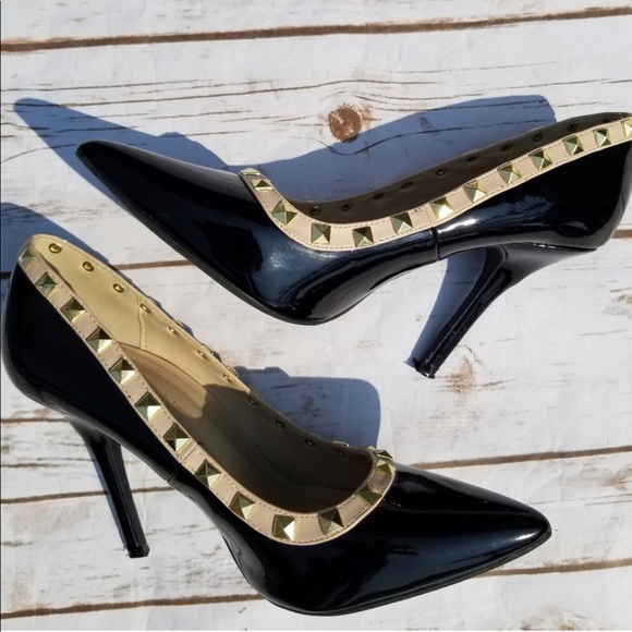 Wild Diva Shoes - Studded Heels
